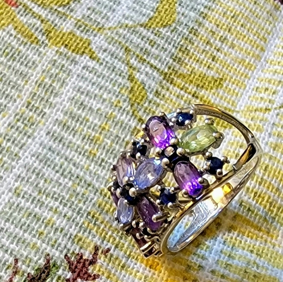 COPY - 🦚  SS Multi-Gemstone Ring - Picture 14 of 16